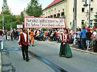der Festumzug vom Jubiläum ''750 Jahre Dittersbach auf dem Eigen''